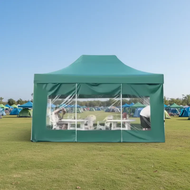 Wholesale Pop-up Heavy Canopy Folding Tent Awning Side Wall Tenda 3*3M/3x6 Market Series Outdoor Event Pavilion Oxford 15m
