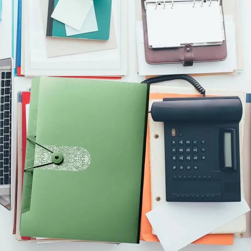 Expanding File Organizer File Storage Organizer A4 Letter Size File Folder With 12 Pockets Portable Receipt Paper Bill Document