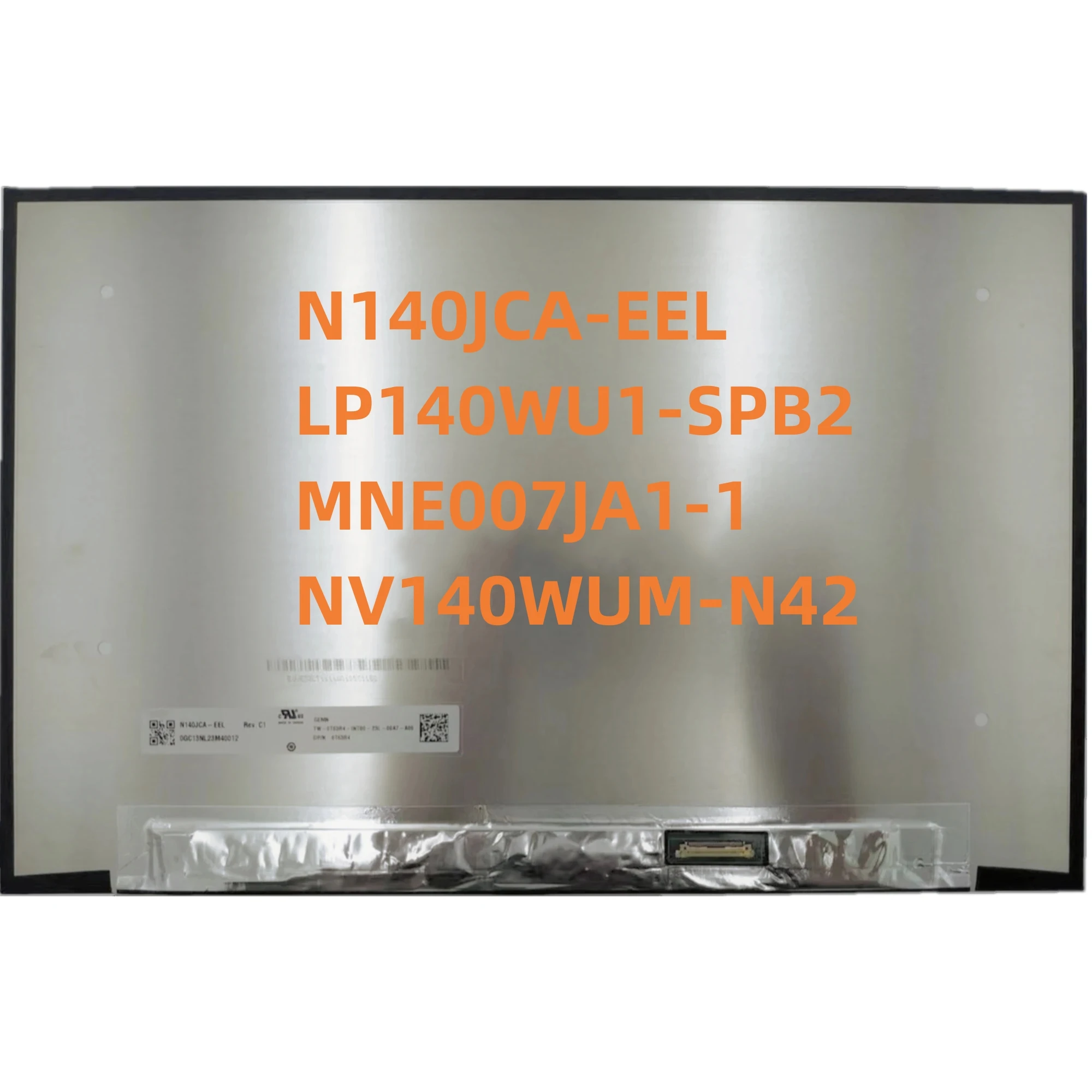 

NV140WUM-N42 N140JCA-EEL LP140WU1-SPB2 MNE007JA1-1 14Inch Laptop Slim LCD Display 1920x1200 IPS 30pin EDP