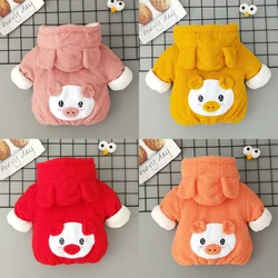 0-36 Months Newborn Baby Girl Clothes Cute Piggy Hooded Baby Boys Jacket Winter Warm Fleece Outwear For Girls Coat Birthday Gift