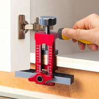 1pc Aluminium Alloy Cabinet Door Mounting Jig Adjustable Positioner for Easy Installation Face Frame Doors Durable Construction
