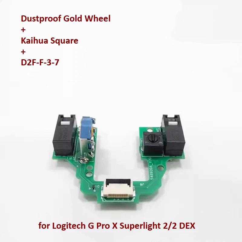 SKIG 1 Stück für Logitech G Pro X Superlight 2 und 2 DEX Maustaste Reparaturzubehör Mikroschalterbaugruppe Kleine Platte Passend für die Reparatur 6