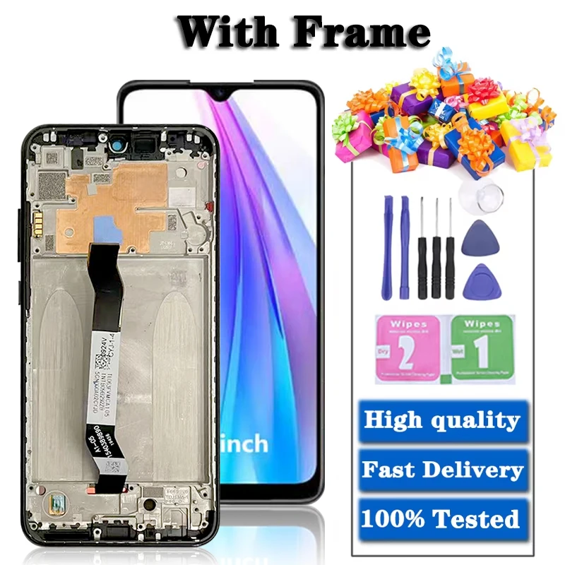 Pantalla táctil LCD IPS de 6,3 pulgadas para Xiaomi Redmi Note 8T, piezas de repuesto para pantalla LCD Redmi Note8T M1908C3XG