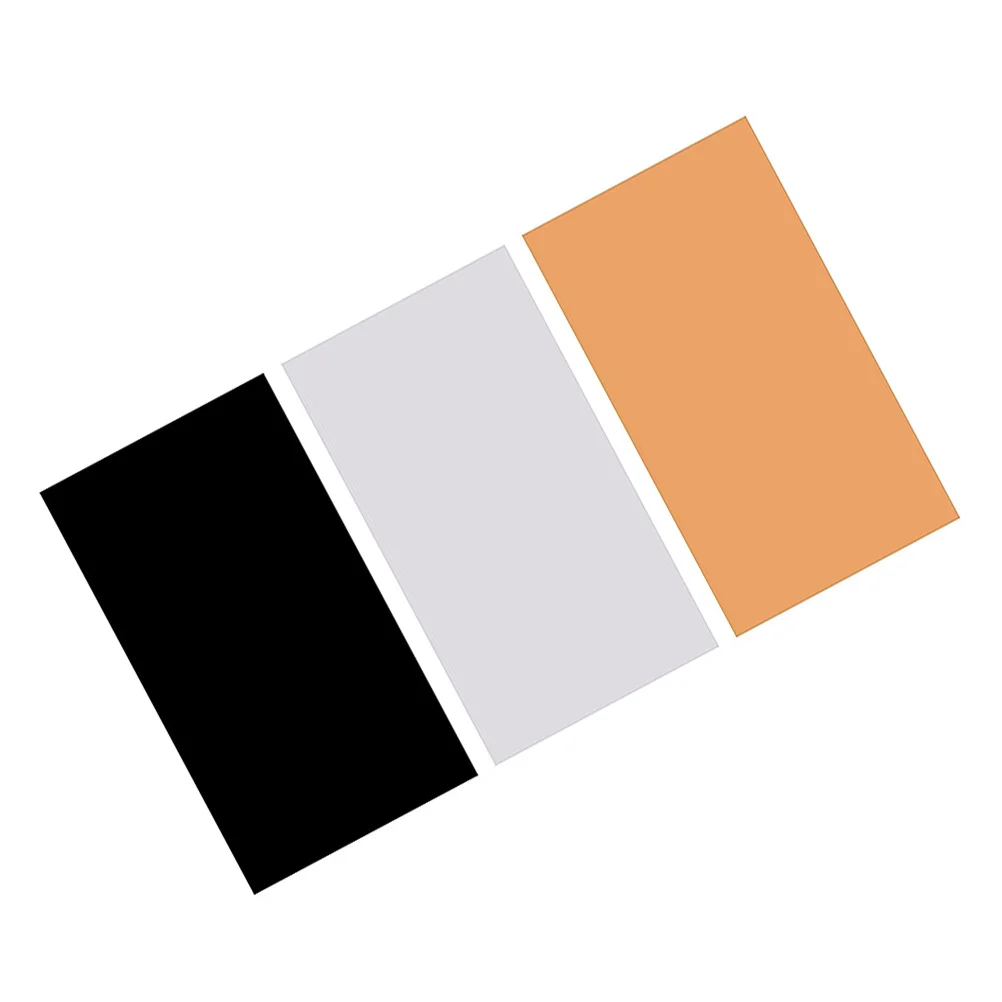 

3Pcs Background Cloth Frosted PVC Photography Backdrop Waterproof Anti-Wrinkle Mat Smooth Dual Side for Portrait Jewelry Food