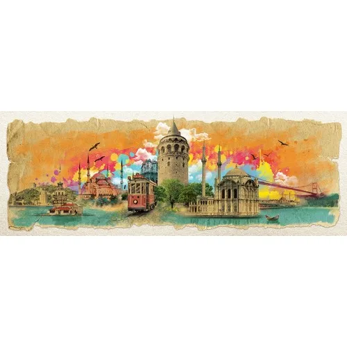 Art Puzzle Istanbul Collage Panorama 1000 Piece Jigsaw Puzzle