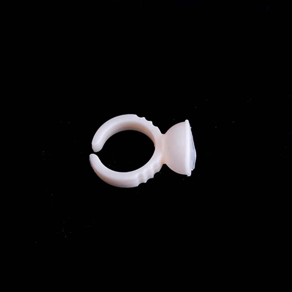 

100Pcs Silicon Color Ink Caps Clear Disposable Pigment Holder for Semi Eyelash Extension Art Supplies Pigment