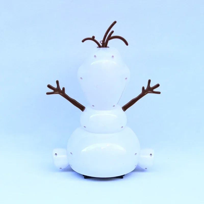 Disney Frozen 2 Dancing Snowman Olaf Robot With Led Music Flashlight Electric Action Figure Model Kids Toys For Children Gift