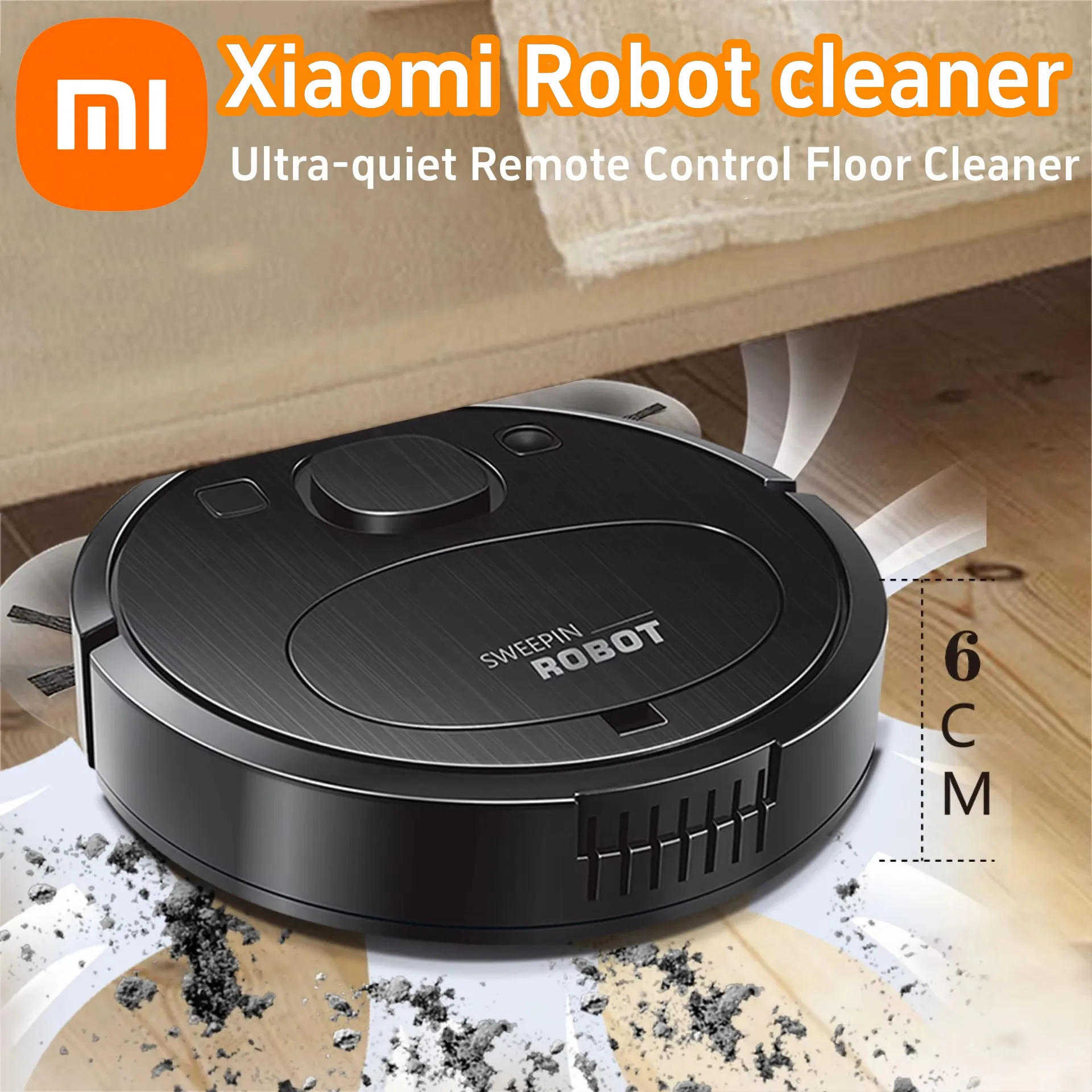 Xiaomi Smart Wireless Sweeping Robot Ultra-quiet Remote Control Vacuum Floor Cleaner Carpet Mopping Machine Use For Home Office