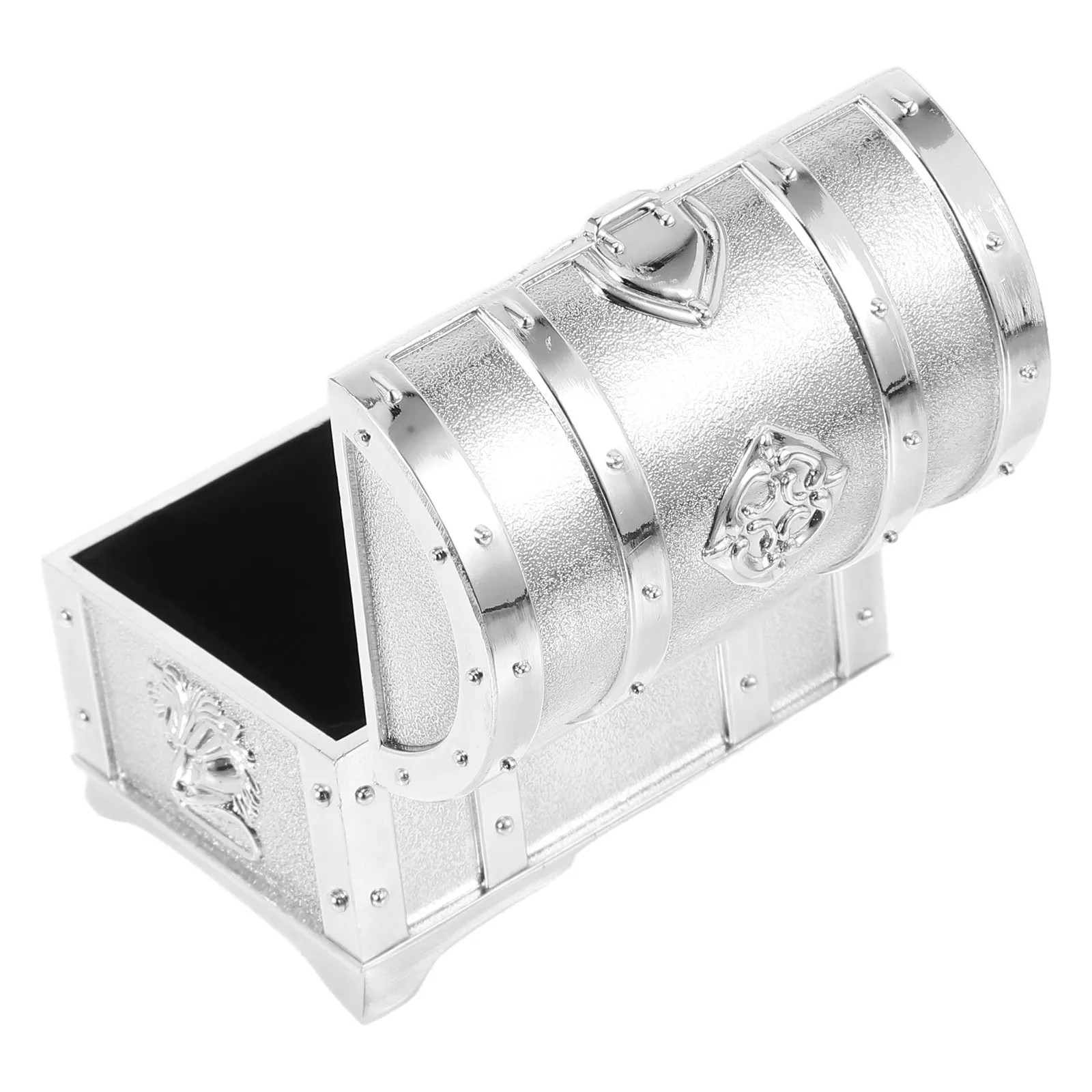 

Pirate Treasure Zinc Alloy Jewelry Small Jewelry Box Box Lining Vintage Design Small Metal Storage Case Keepsake
