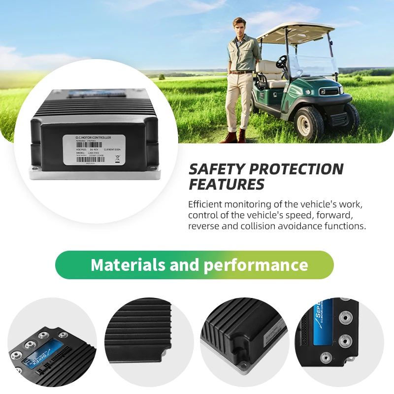 48V 500A 0-5k SepEx Programmable Motor Controller for Curtis Golf Cart 1268-5501