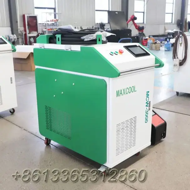 3 in 1 MaxCool 3000w 60000w Handheld Fiber Laser Metal Welding Cutting Cleaning Machines for Removing Muddy and Greasy