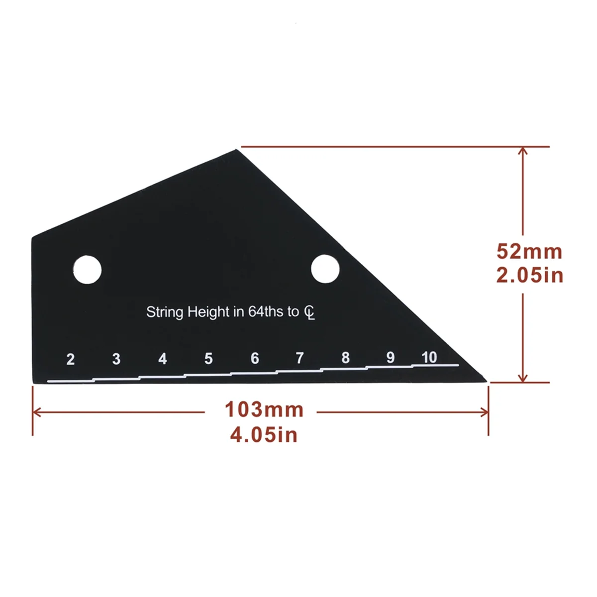 A71P الحنق أداة التسوية الغيتار باس الرقبة الأصابع مسطرة قياس الغيتار الحنق الروك مستوى أداة #2