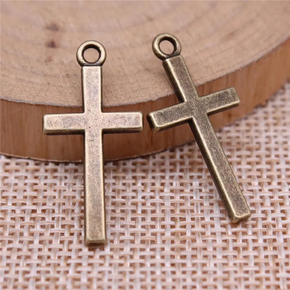 

10pcs 13x27mm Alloy Cross Charms Pendants for Necklace bracelet diy crafts Jewelry Accessories Making