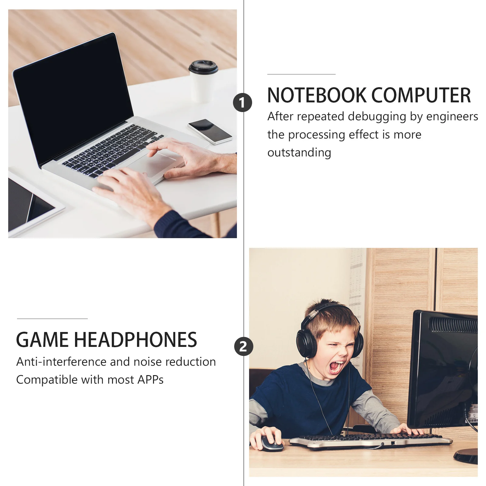 

Wireless Headphones Gaming Headset Microphone In line Flexible Noise Cancelling 3 Pole Stereo Sound Card Live Streaming Computer