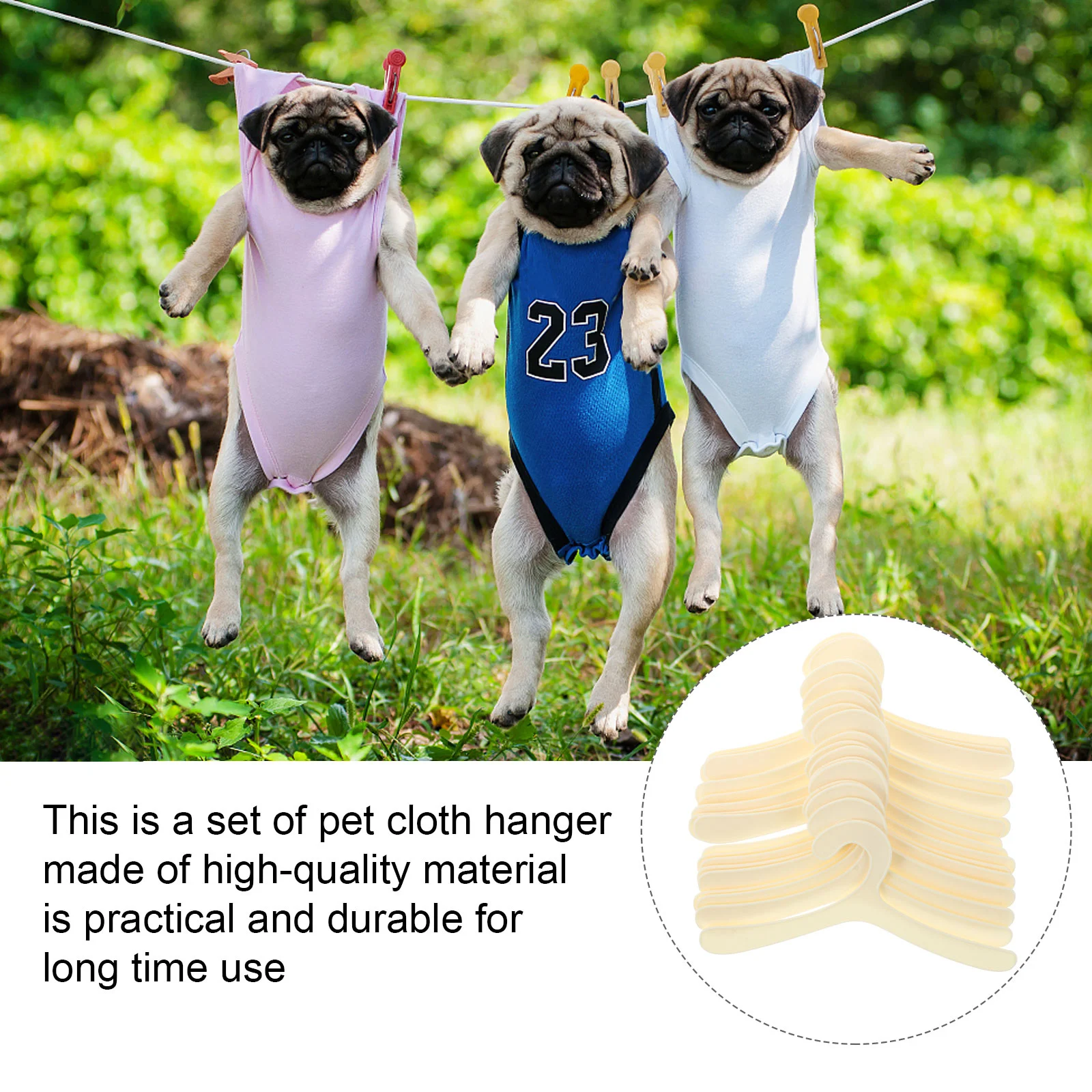 20pcs Baby Hangers Coat Dog Small Hangers Hanger Hangers Puppy Dolls Coat Hangers Hanger Kids Clothes Clothes