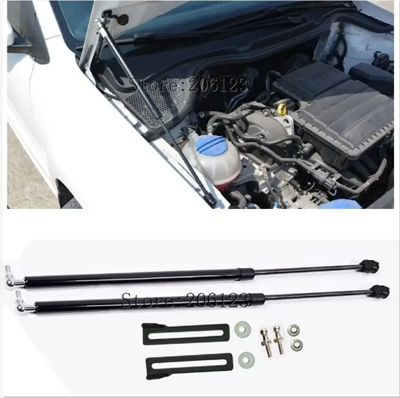 For VW Polo 2011 2014 2017 2018 2019 MK5 Refit Bonnet Hood Gas Spring Shock Lift Strut Bars Support Hraulic Rod Car-styling