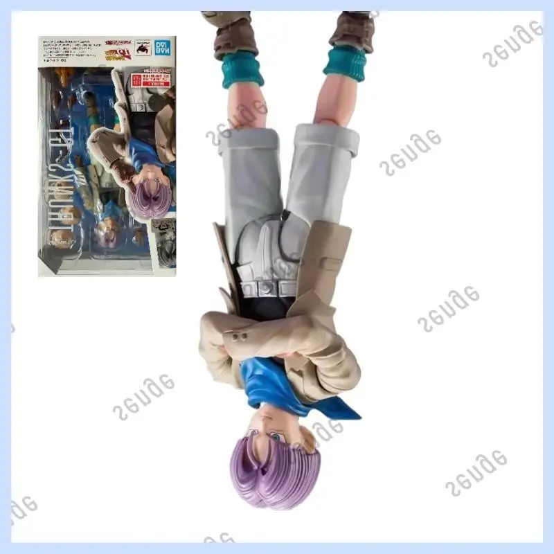 

Оригинальная фигурка Bandai SHF Dragon Ball GT Trunks Purple Short Hair Scarf Junior Edition, коллекционный подарок, в наличии.