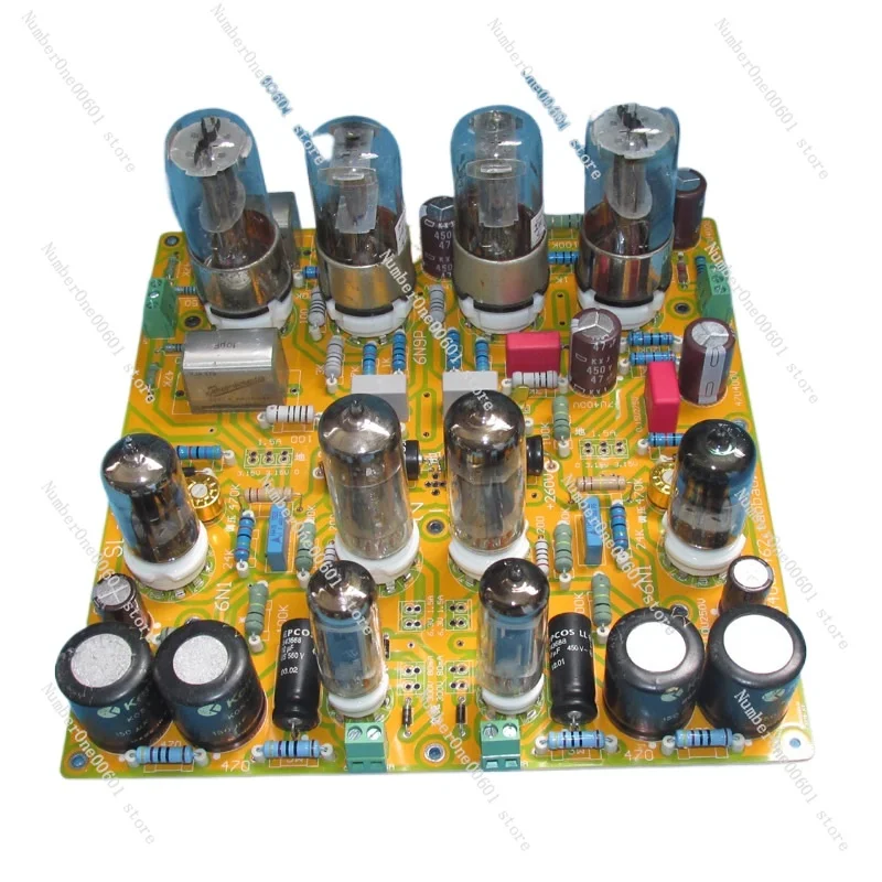 

A simplified version of the 6N8P+6N9P bile preamp circuit board JCDQ26M of the American Elvis SL-1 preamp