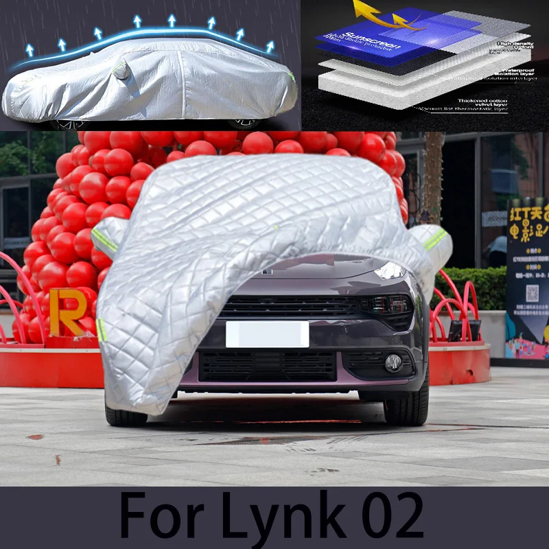 

For lynk 02 Hail prevention cover,auto rain protection, scratch protection, paint peeling protection, car clothing