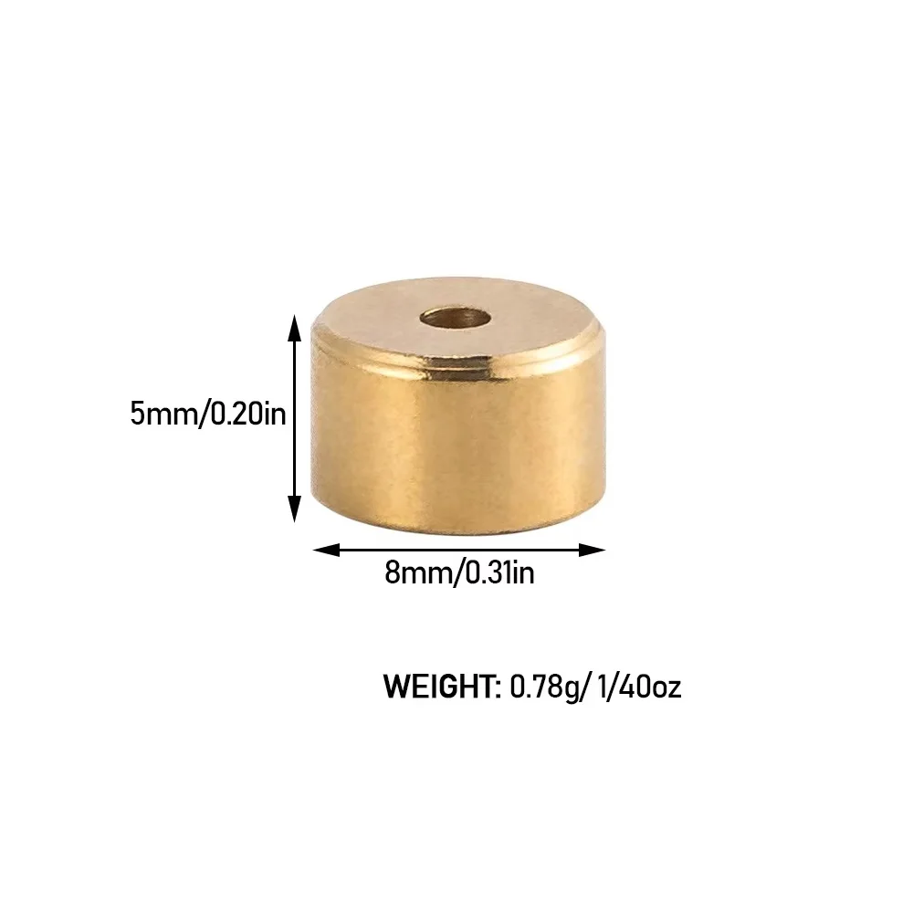 النحاس حبة شريط الأوزان حارس ، الغطاس الصيد يحمي عقدة ، وجعل الضوضاء للتلاعب المياه العذبة باس السلمون المرقط #6