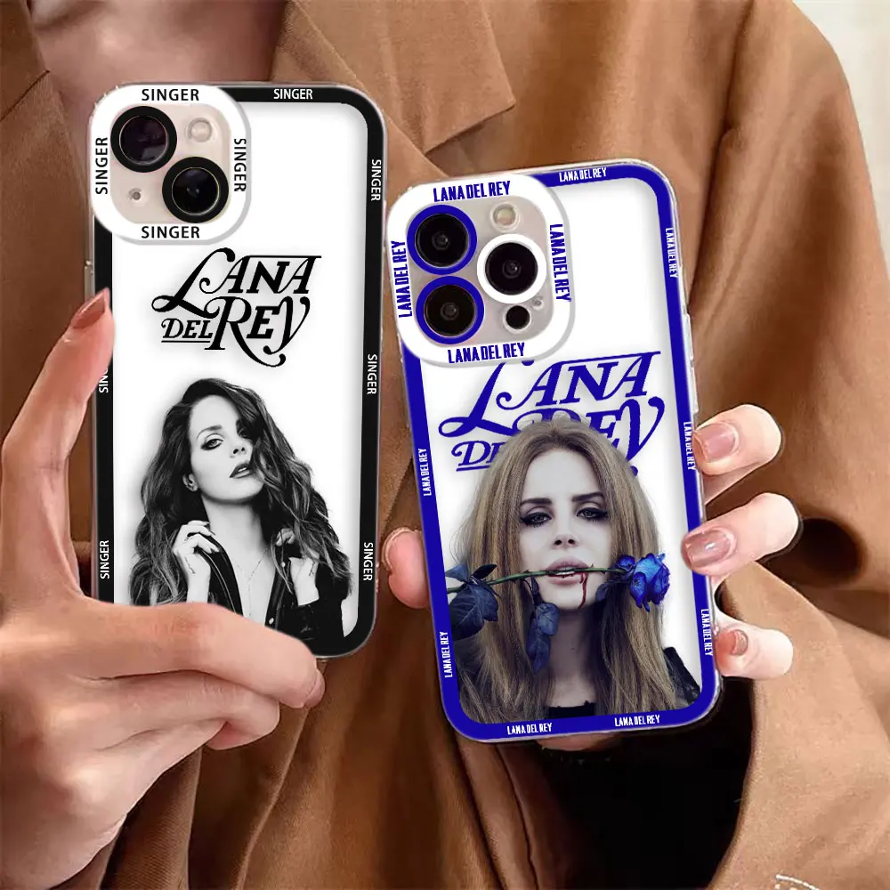 

Singer L-Lana Del Rey Cover Clear Phone Case For Redmi Note 15 14 13 12 12S 11 11T 11S 10 9 10S 9S 8 Pro Max Plus Case Shell