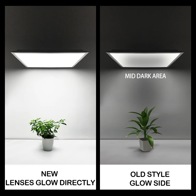 مصباح سقف Led لوحة رفيعة للغاية Led مربع ضوء مصباح راحة للإضاءة الصناعية المكتبية إضاءة داخلية LED مصباح مسطح