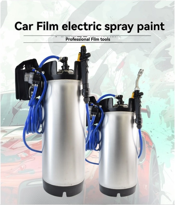 Electric High‑Pressure Spray Bottle, Car Window Tinting Pressure Spray Can, Car Wrap Film Application Tool