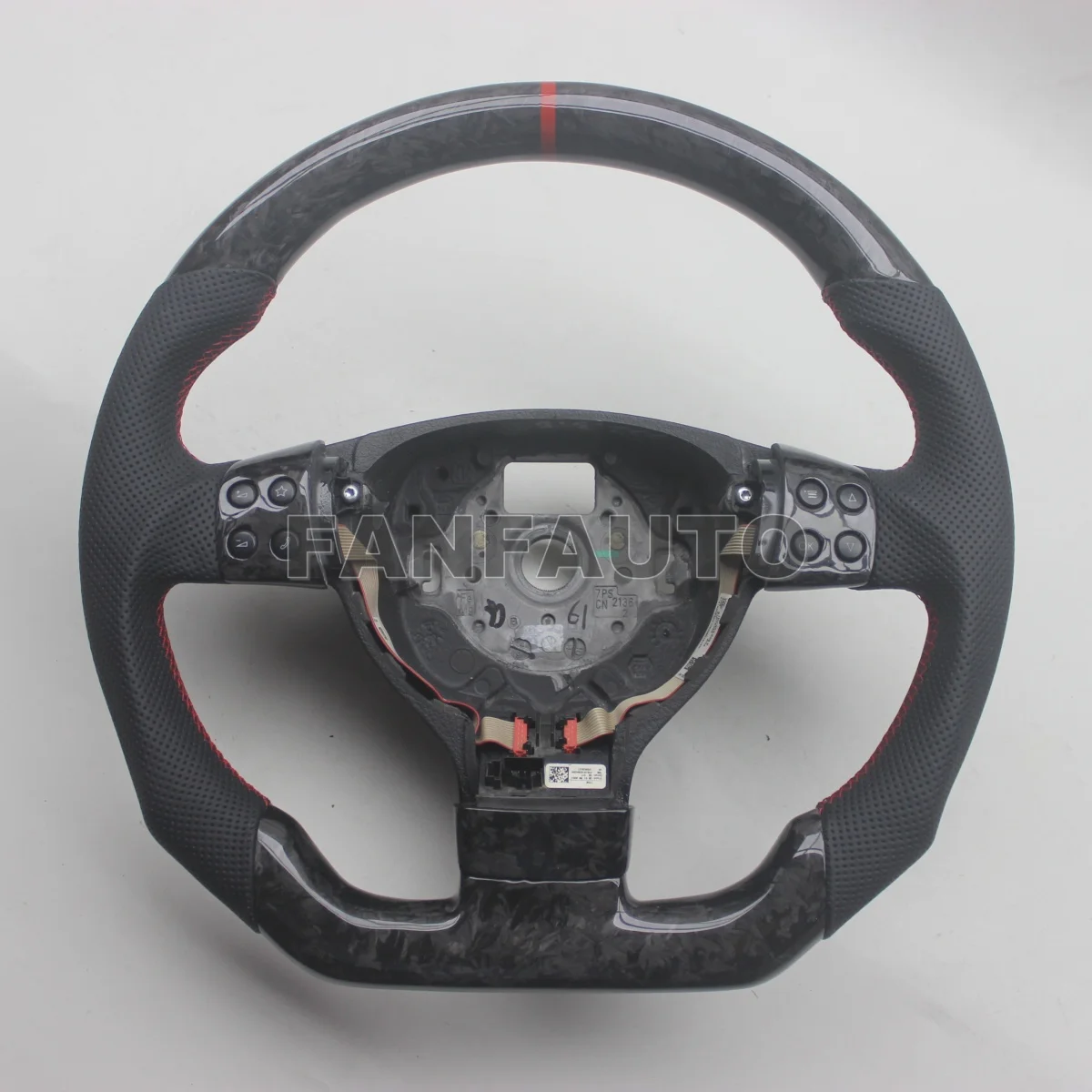 Custom Replacement D Shape Forged Carbon Fiber Steering Wheel for VW Volkswagen Passat B6 Golf 5 Jetta Mk5 GTI R32 EOS  Bora