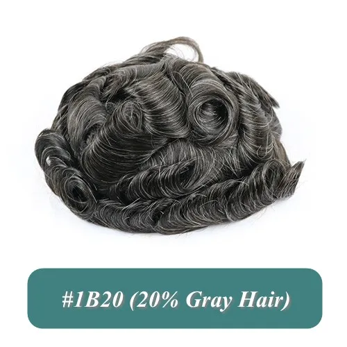 Onzichtbare Natuurlijke Comfortabele Herenpruiken Natuurlijke Haarlijn Ademend Q6 Zwitserse Kant & PU Basis Heren Toupet 100% Menselijk Haar Prothese