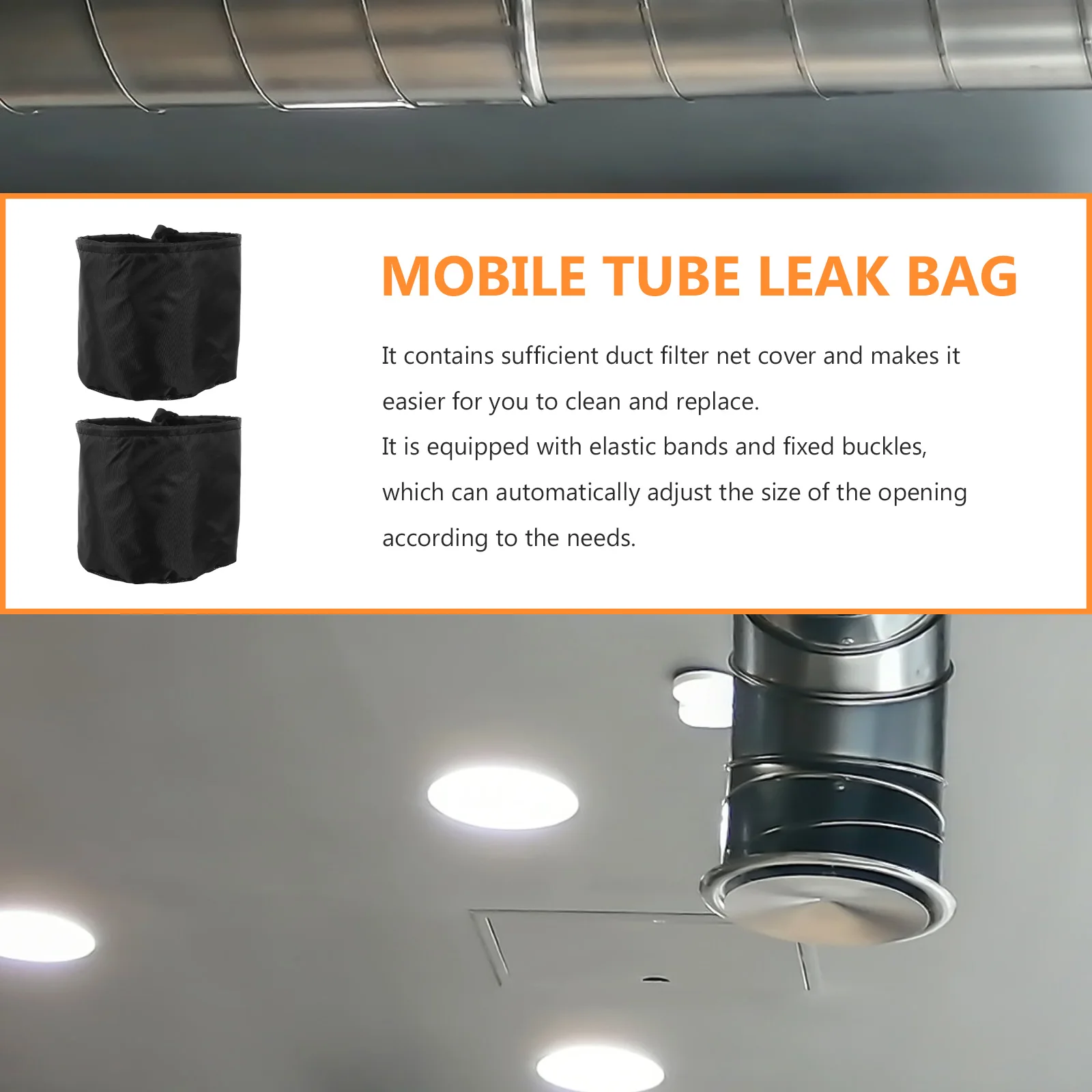 

2pcs Air Duct Filter Vent Cover Grow Tent Accessories Elastic B Oxford Cloth Plant Protective Cover Easy