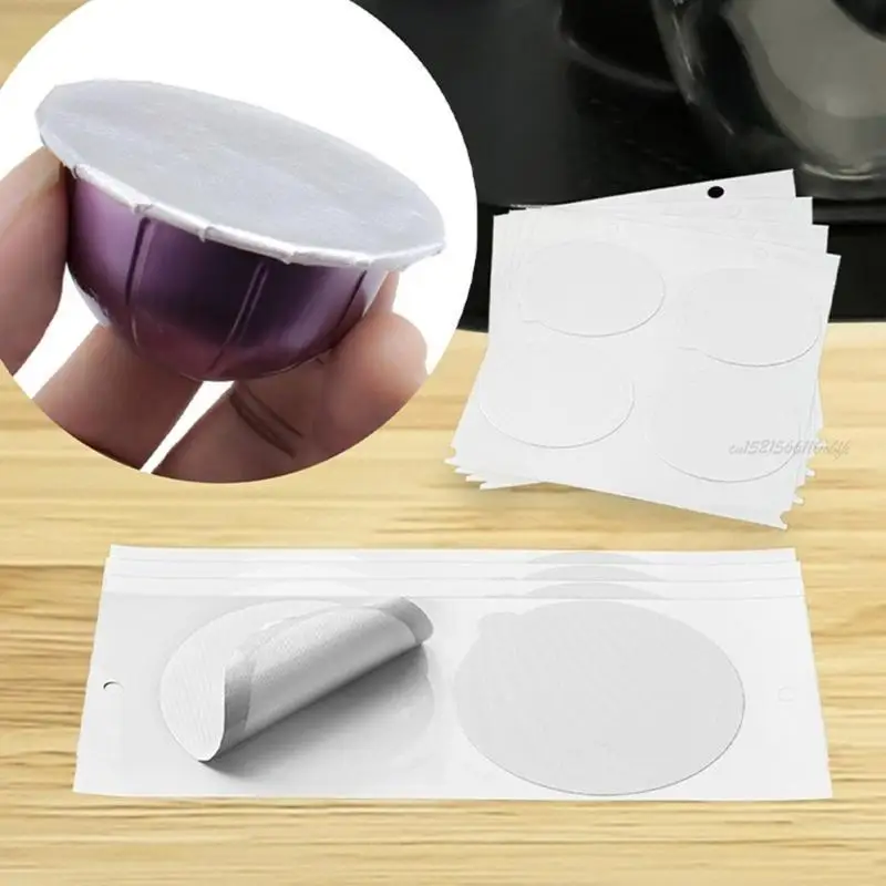 27rb 100 đếm vỏ cà phê niêm phong 37mm nhôm nắp nắp cà phê vỏ bọc vỏ bọc