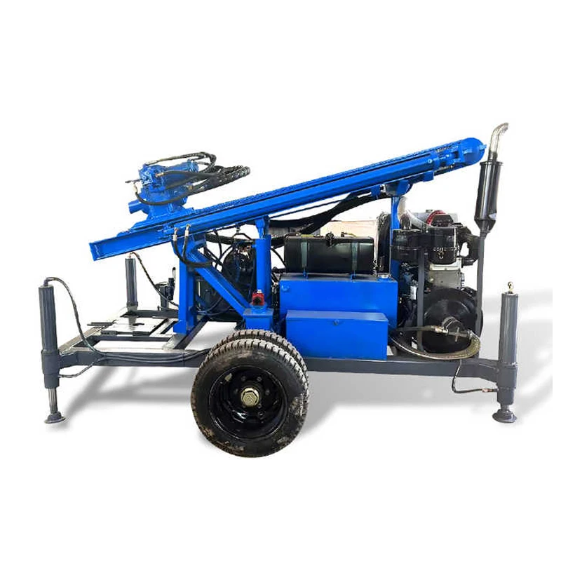 House Use Pneumatic Water Well Drilling Rig Machine From Factory In Stock