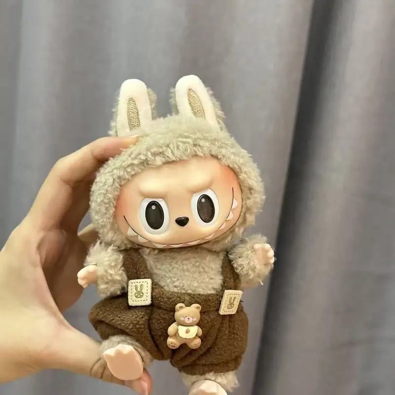 

For Labubu New Pendant Clothes For Sitting And Looking, Creative Surprise For Changing Overalls Holiday Gift Accessories