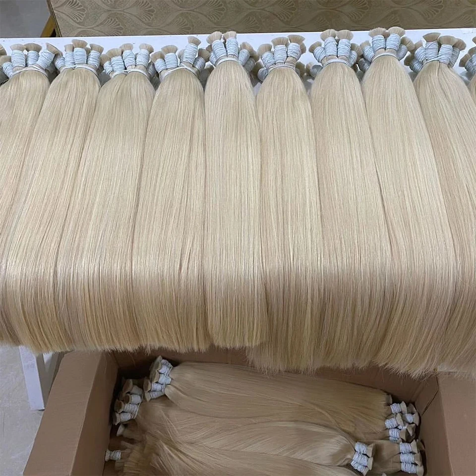 Colored Straight Human Hair Bulk for Braiding reference detail