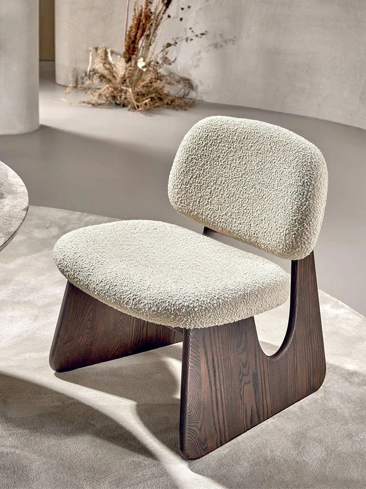 Medieval style solid wood dining chair high-end household simple restaurant back chair