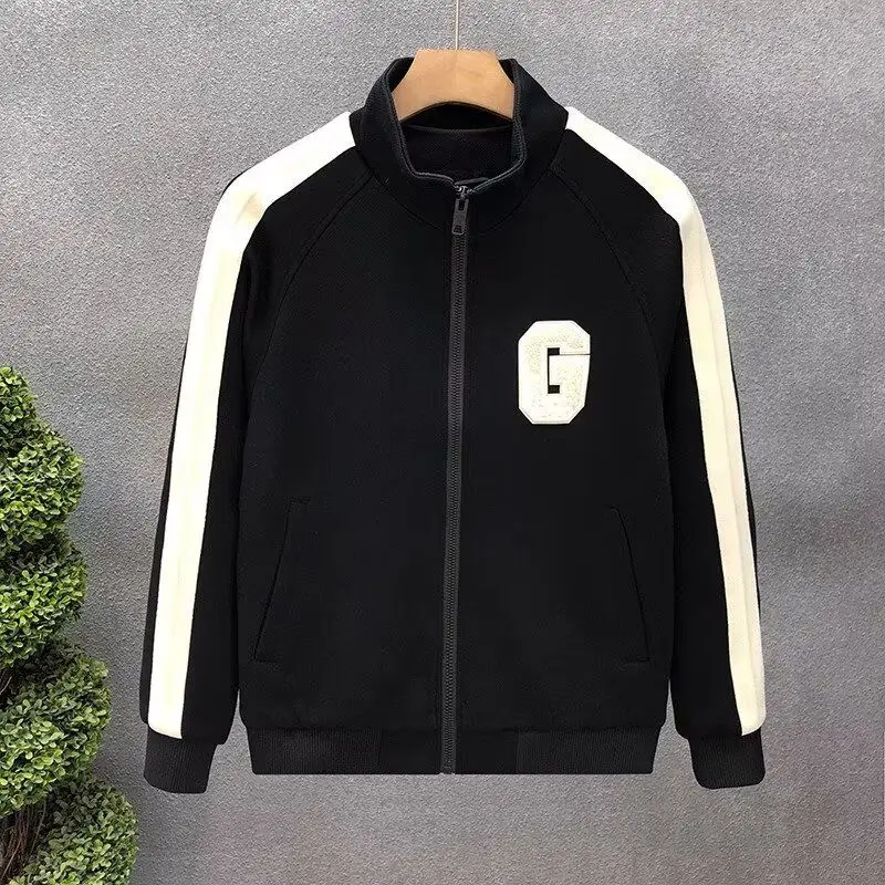 

Свободная мужская куртка в стиле хип-хоп Sle Harajuku, трендовая уличная одежда, весенне-осенняя плотная верхняя одежда из полиэстера без бренда, китайский заказ