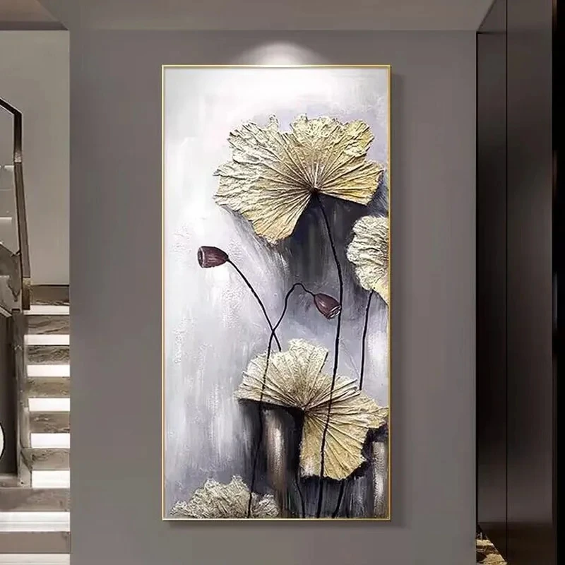

Mid Ancient Style High-End Floral Decoration Painting,100% Handmade Oil Painting,Picture on Canvas for Living Room,Dining Room