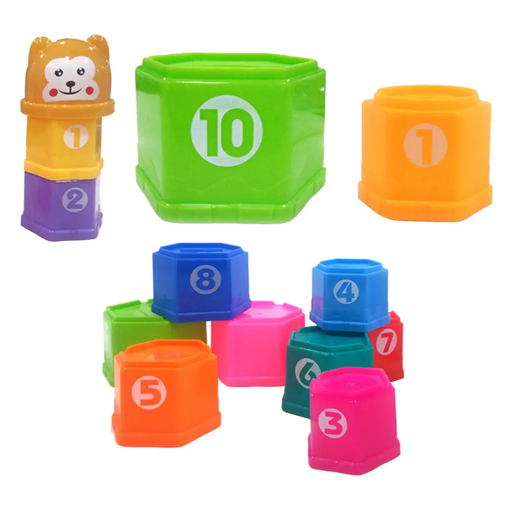 Stacking Cups Numbers Letters Educational Fun Early Learning Stacker Play for Toddlers Kids Cups Stacker Toys Educational Toys