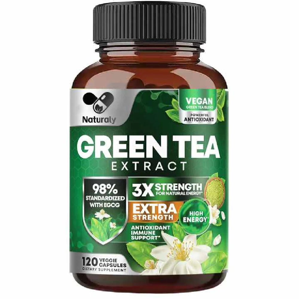 Green Tea Extract Fat Burner Supplement for Men and Women Fast Acting - Detox Metabolic Booster To Burn Belly Fat Fast