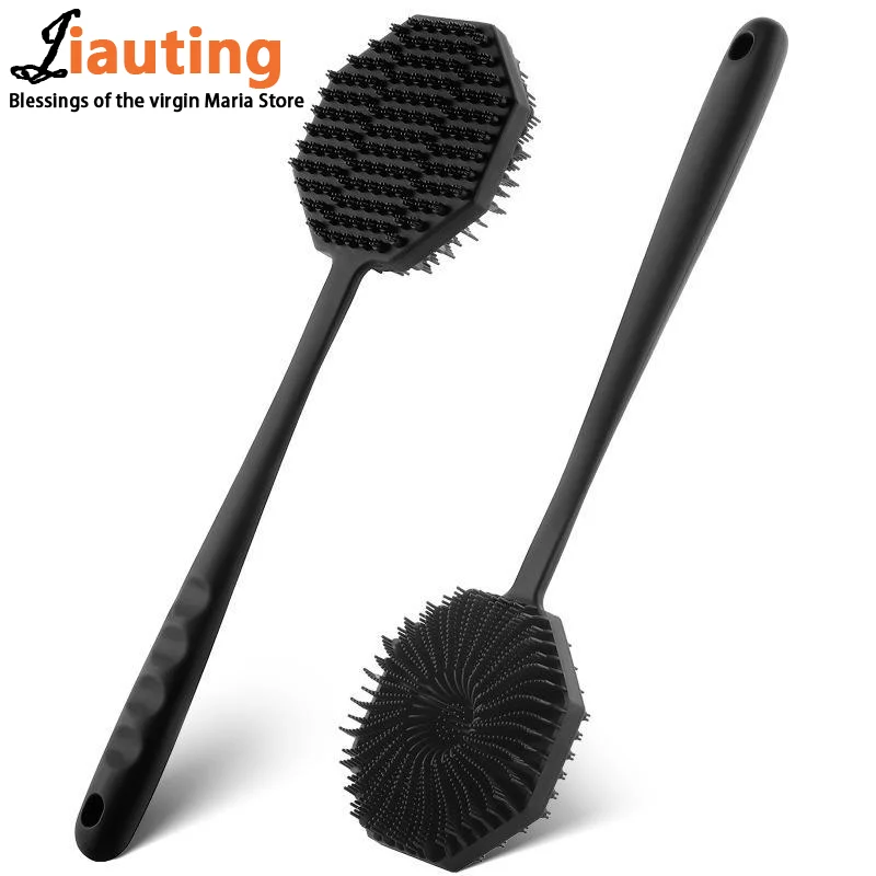 escova-de-silicone-para-usar-no-chuveiro-com-1-4-de-unidade-cerdas-macias-cabo-longo-e-design-ergonomico-ferramenta-para-esfoliacao-corporal-para-uso-diario-por-homens-e-mulheres