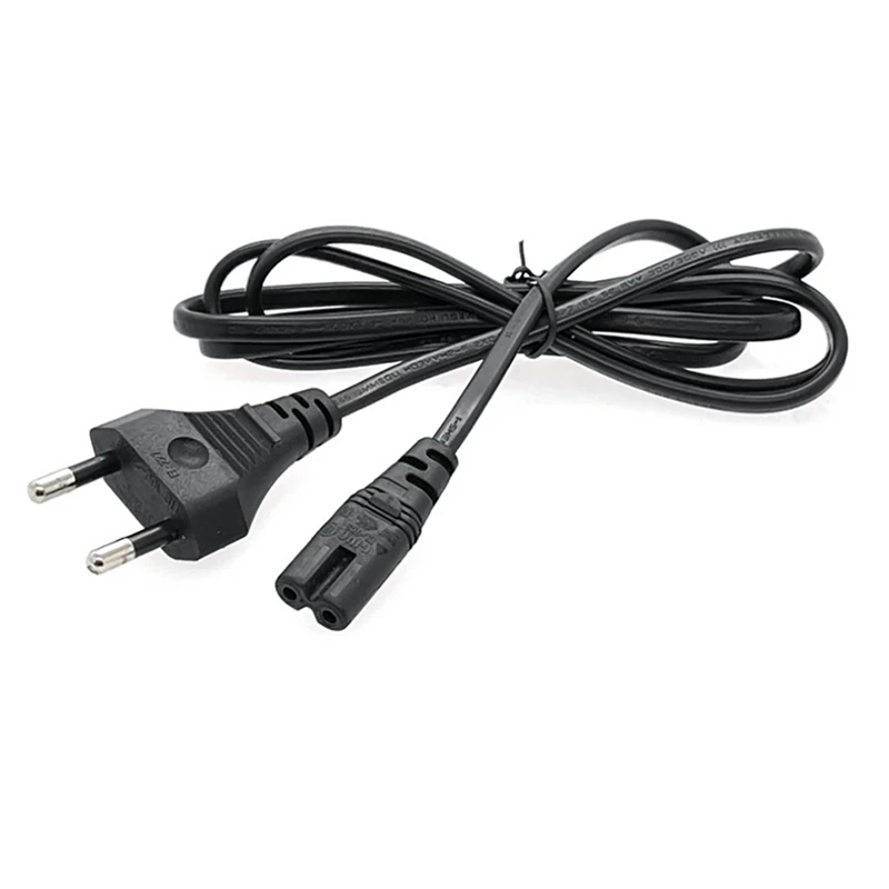 Universal Power Cable 1.5M 2-Hole Charging Cable 8-Character Tail For LED LCD TV Samsung Printer Power Cord EU Plug