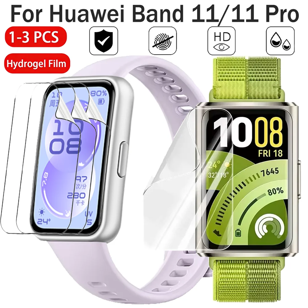 Soft TPU Hydrogel Films For Huawei Band 11 Smart band Anti Scratch Screen Protector For Huawei Band 11 Pro Clean Protective Film