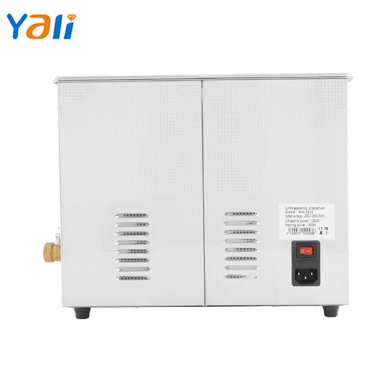 6.5L Industrial Ultrasonic Cleaner Mechanical Timing Stainless Steel Bath Jewelry Glasses Watch Cleaning Machine