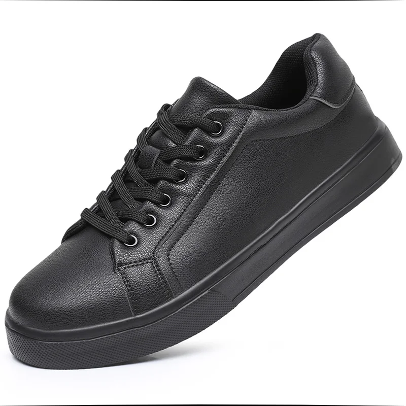 Leather Men Shoes Sneakers Trend Casual Shoe Breathable Leisure Male Sneakers Non-slip Footwear Men Vulcanized Shoes