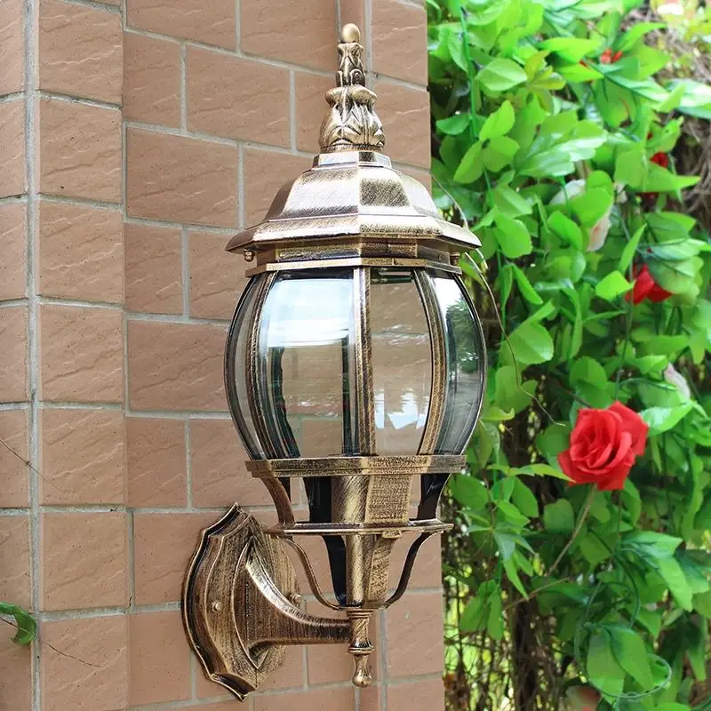 simple waterproof and rust proof  wall lamp garden balcony modern led glass wall lamp