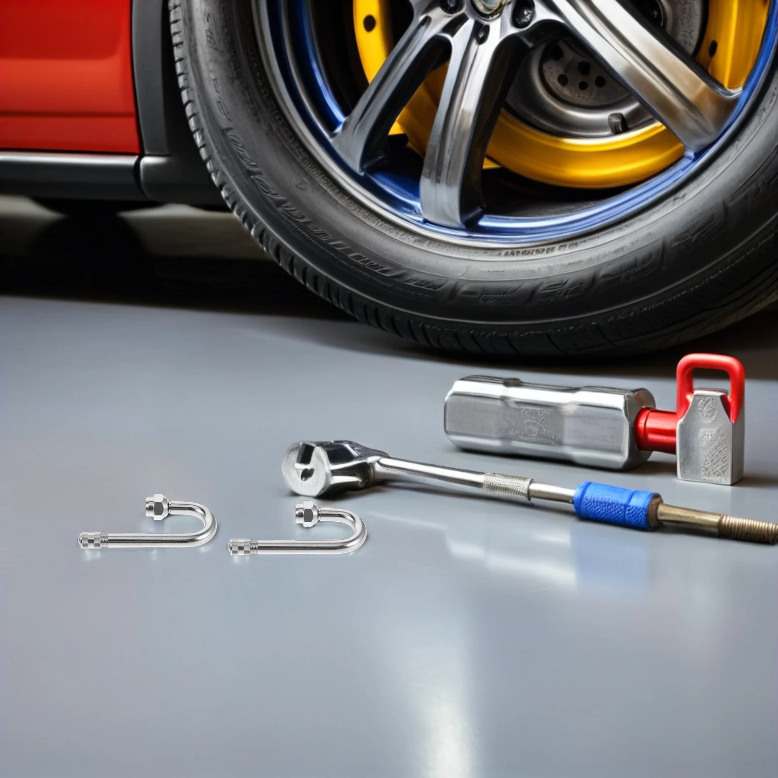 

2pcs Tire Stem Extension 180 Degree Metal Air Valve Extender For Cars Trucks Buses Motorcycles Wheel Inflation Tool Valve Stem