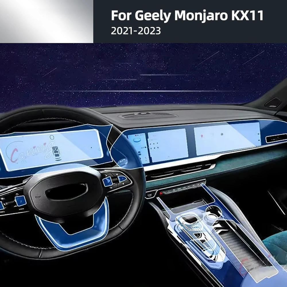 Auto-Innenraum TPU-Schutzfolie Kratzschutz für Geely Monjaro KX11 2021-2023 Auto-Schutz Transparente Aufkleber Zubehör