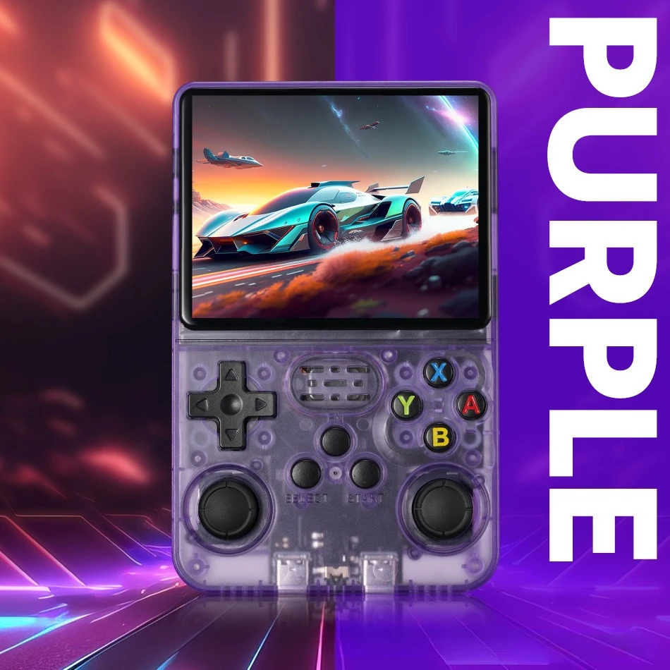 R36S Neue Retro-Spielekonsole, 3,5 Zoll Linux Open-Source-System, tragbare Handheld-Spielekonsole mit 128 GB großem Speicher