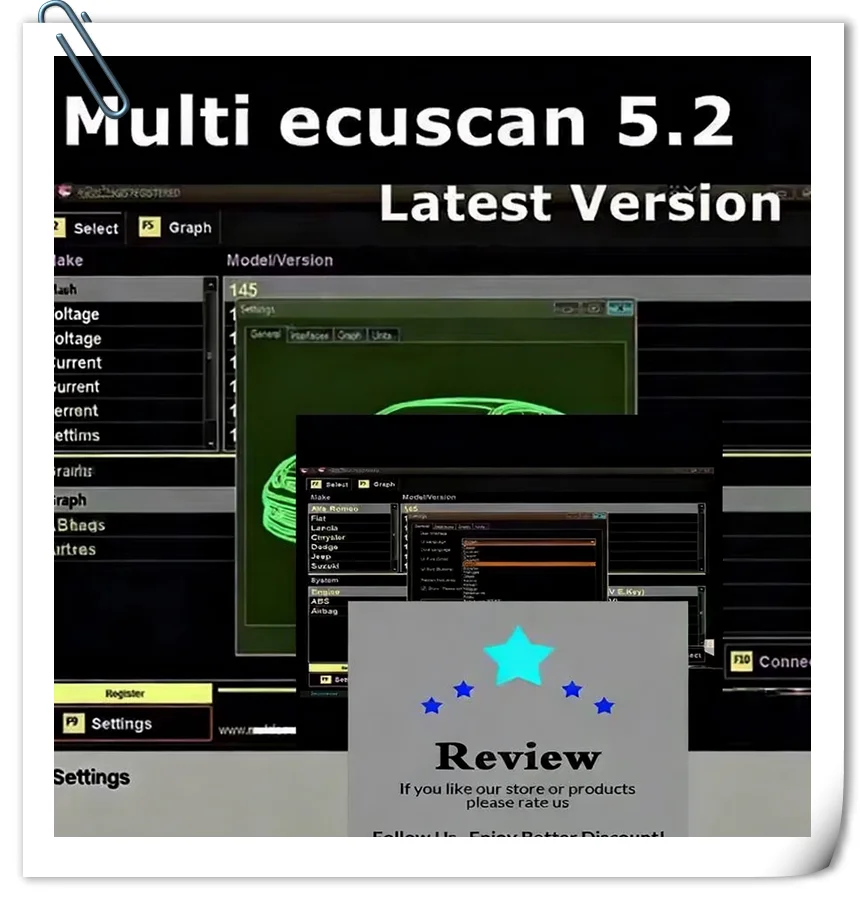 

Программное обеспечение для ремонта автомобилей Multiecuscan 5.2 + Multiecuscan V5.2 для различных европейских моделей автомобилей, программное обеспечение для сканера obd2