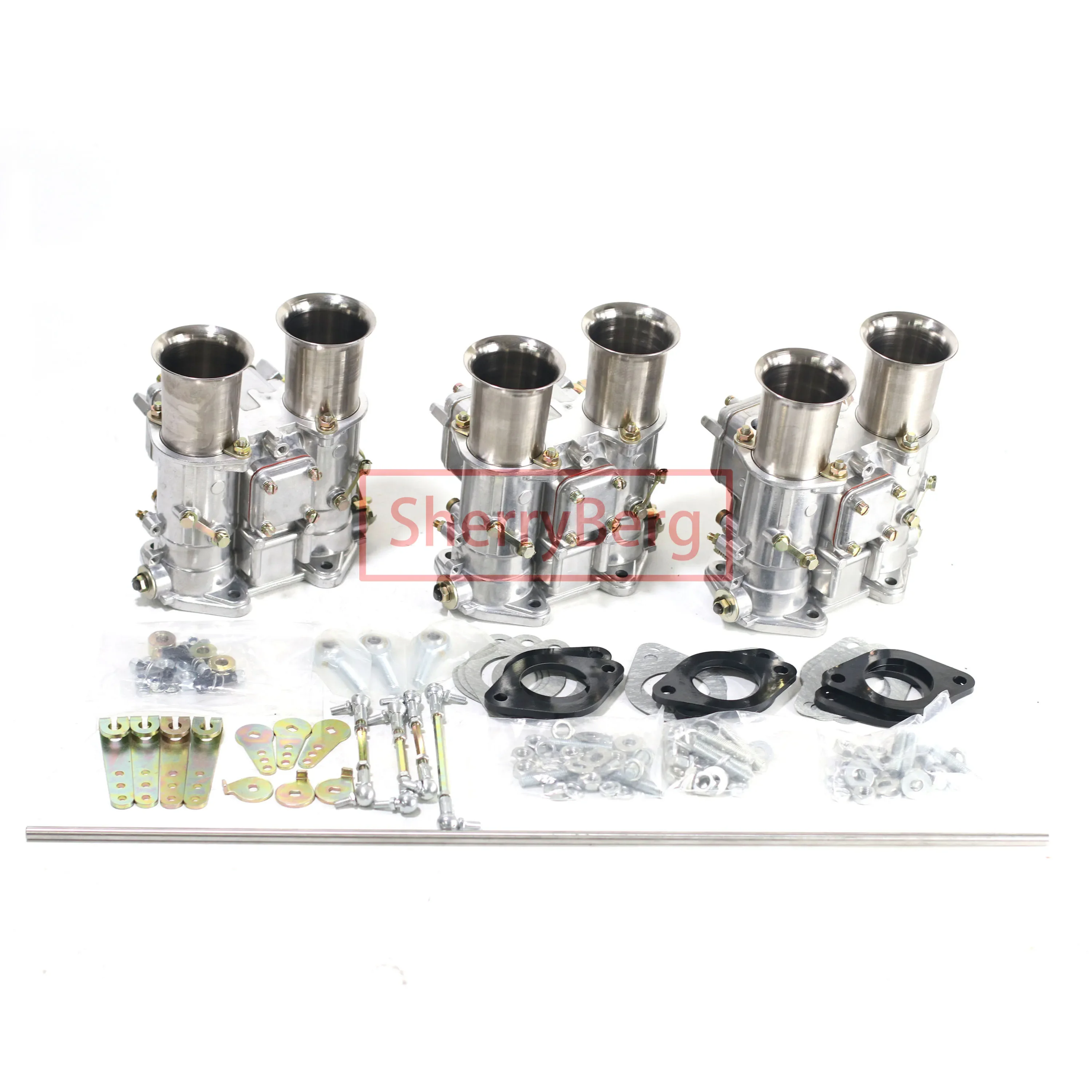 SherryBerg Carb Kit 40 DCOE for Austin Healey 3000 100/6 Triple Carburettor Carby for Weber EMPI Dellorto Carburetor Conversion
